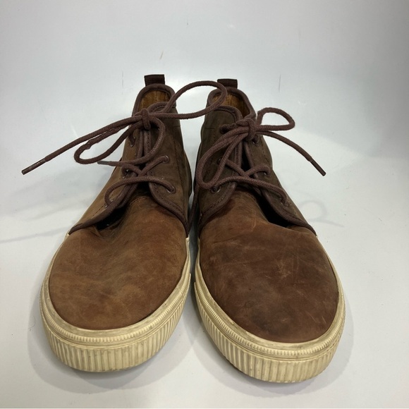 Toms brown leather‎ chukka boots size 9.5 main image 6